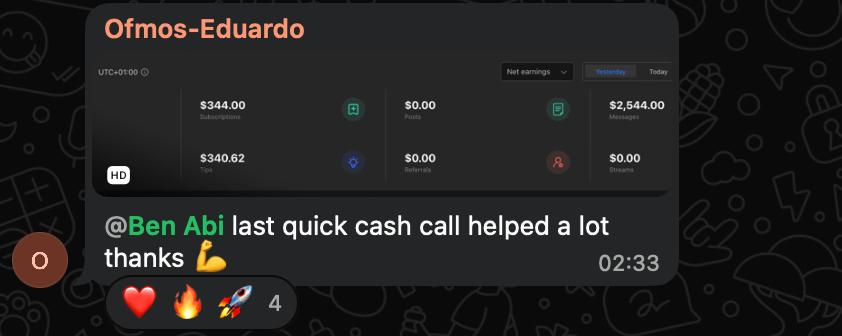 Eduardo — Fast Cash call win